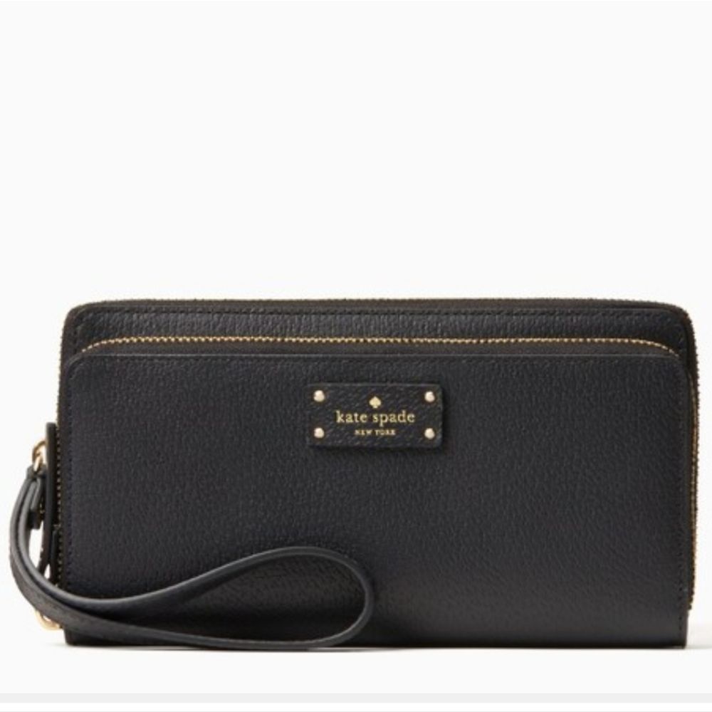 Kate Spade Black Wristlet Wallet